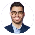 Portrait of a person with a neutral background for testimonials